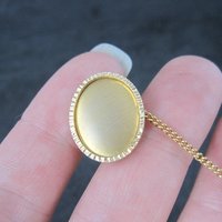 Vintage Krementz Oval Tie Tack Gold Plated New Old Stock