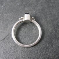 Vintage Sterling Garnet Ring Size 6.5