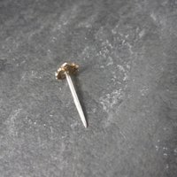 Tiny Rose Gold Leaf Tie Tack