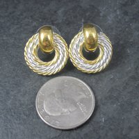 Vintage Western Circle Y of Yoakum Earrings