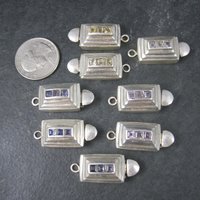 Destash Lot Sterling Gemstone Box Clasps