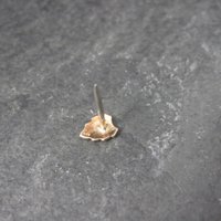 Tiny Rose Gold Leaf Tie Tack