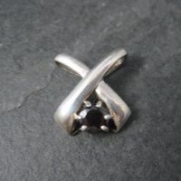 Vintage Sterling X Garnet Pendant