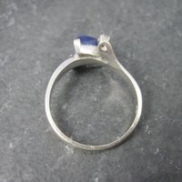 Vintage 14K Star Sapphire Diamond Ring Size 6.5