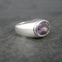 Vintage Sterling Amethyst Ring Size 5