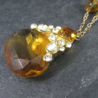 Vintage Golden Glass Necklace Roxanne Assoulin