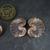 Destash Lot of 3 Copper Clip On Earrings