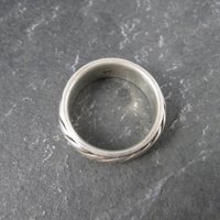 Vintage Sterling Worry Spinner Band Ring Size 8