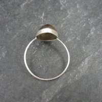 Dainty Sterling Tigers Eye Ring Size 10