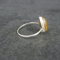 Dainty Sterling Tigers Eye Ring Size 10