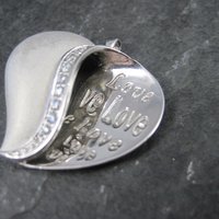 Sterling Silver Love Heart Pendant Ross Simons