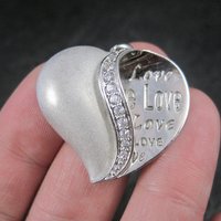 Sterling Silver Love Heart Pendant Ross Simons