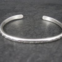 Southwestern Sterling Cuff Bracelet 6 Inches