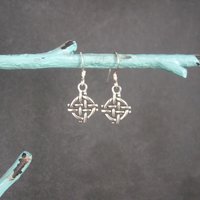 Vintage 90s Sterling Celtic Earrings