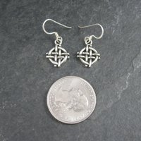 Vintage 90s Sterling Celtic Earrings