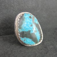 Vintage Navajo Sterling Turquoise Ring Size 7