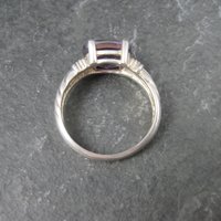 Vintage Sterling Amethyst Ring Size 7.25