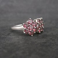 Vintage Sterling Rhodolite Garnet Ring Size 9