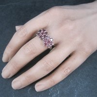 Vintage Sterling Rhodolite Garnet Ring Size 9