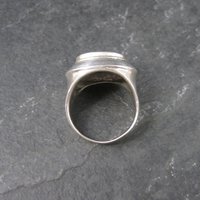 Vintage Sterling Onyx Ring Size 8