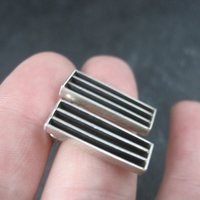 Contemporary Southwestern Sterling Silver Earrings