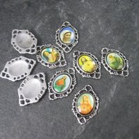 Lot of 9 Vintage Rosary Connectors .75 Inches