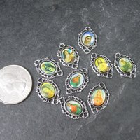 Lot of 9 Vintage Rosary Connectors .75 Inches