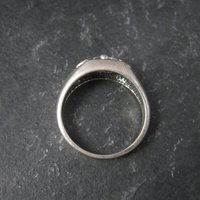 Mens Black Hills Silver Leaf Ring Size 8.5, 9, 13