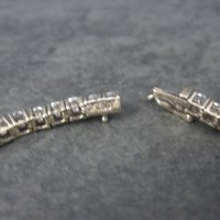 Vintage Sterling Cz Tennis Bracelet 7 Inches