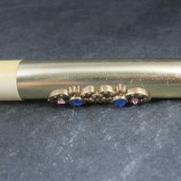 Vintage Gold Rhinestone Toothbrush Holder