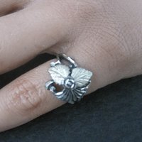 Vintage Black Hills Silver Rose Ring Sizes 4 and 5 Available