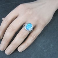 Vintage Sterling Opal Ring Size 7