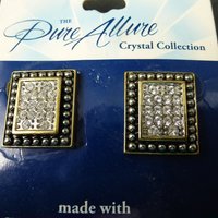 Vintage Hypo Allergenic Crystal Earrings Pure Allure