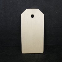 Unfinished Wooden Gift Tags 3.25 Inches by Crafters Closet