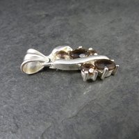 Vintage Sterling Smoky Quartz Pendant