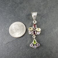 Vintage Sterling Gemstone Pendant