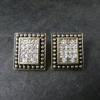 Vintage Hypo Allergenic Crystal Earrings Pure Allure