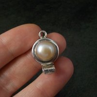 Sterling Silver Mabe Pearl Box Clasp