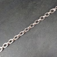 Chunky Vintage Italian Sterling Bracelet 8.25 Inches