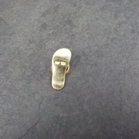 Small 10K Flip Flop Sandal Pendant