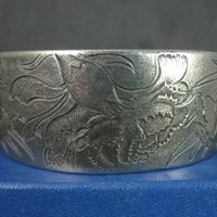 January Birthday Cuff Bracelet Salisbury Pewter 6.5 Inches