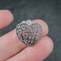 Silver Plated Heart Charm