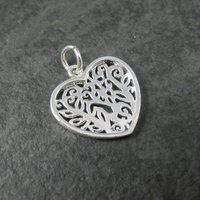 Silver Plated Heart Charm