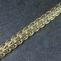 Vintage Italian 14K Diamond Bracelet 7.5 Inches