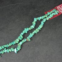 Turquoise Howlite Nugget Beads 16" Strand