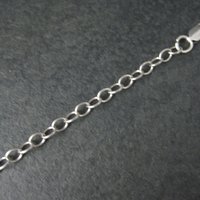 Vintage Sterling 4mm Chain Bracelet 7.25 Inches