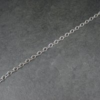 Vintage Sterling 4mm Chain Bracelet 7.25 Inches