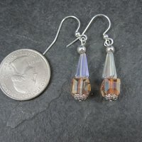 Long Vintage Austrian Crystal Earrings