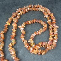 Carnelian Chip Beads 34 Inch Strand 5-10mm