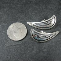 Southwestern Sterling Clip On Climber Earrings